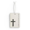 Car Air Freshener — "Protected by His Grace" Cross Scented Tag