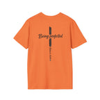 Being perfected T-Shirt — Inspirational Christian Cross Tee (Hebrews 10:14)
