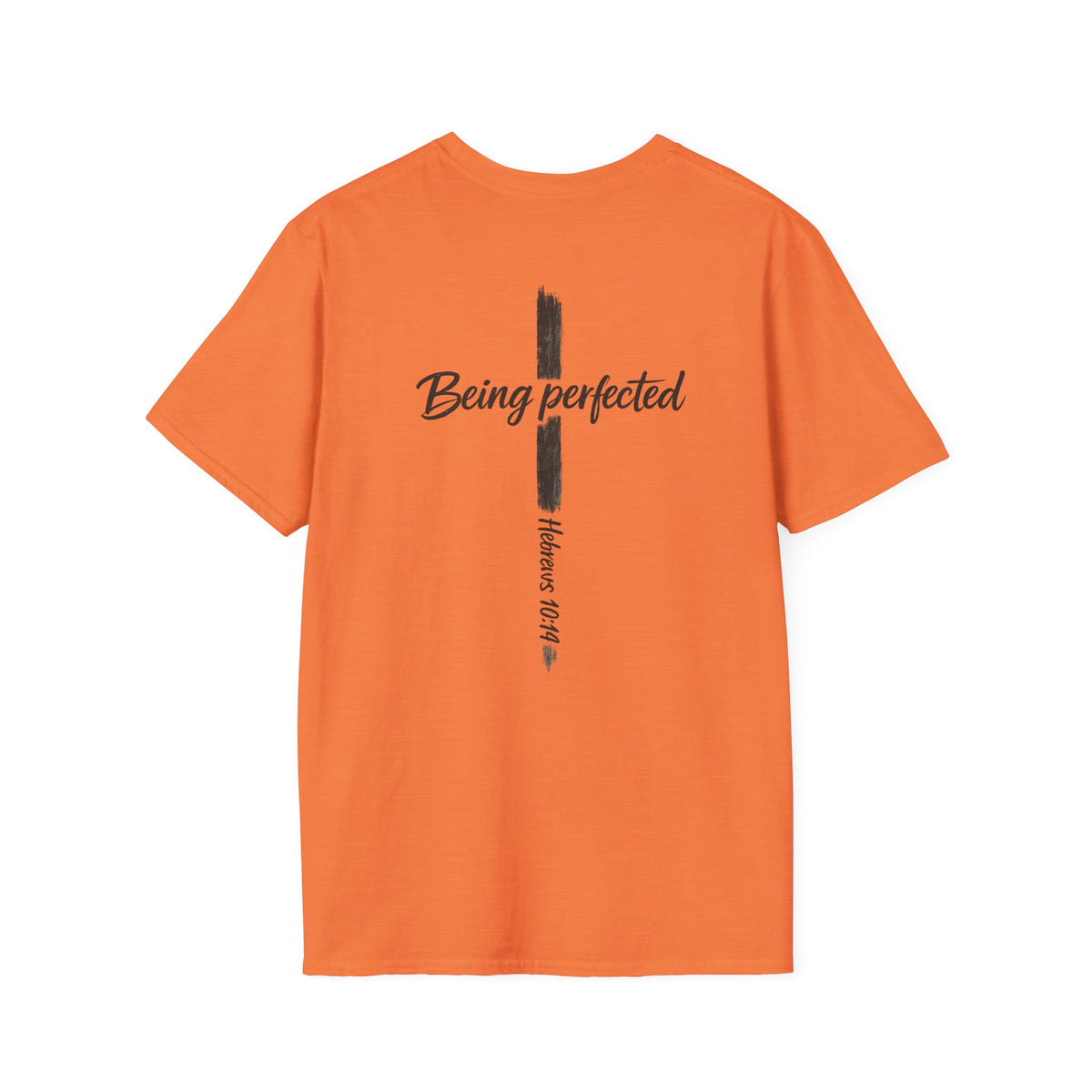 Being perfected T-Shirt — Inspirational Christian Cross Tee (Hebrews 10:14)