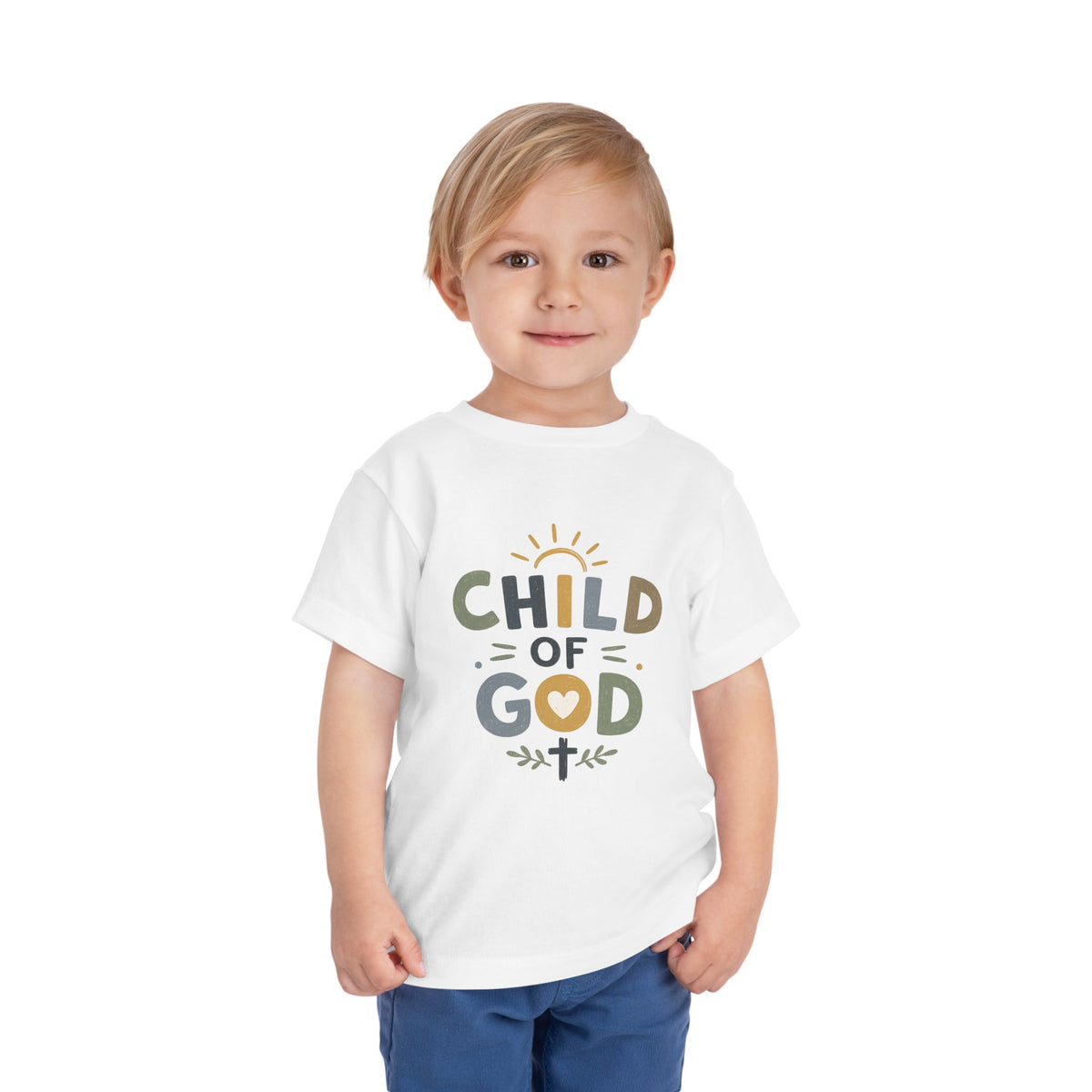Child of God Toddler Tee — Cute Faith-Based Baby Shirt