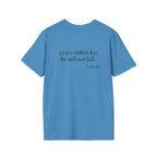 Personalized Mama T-Shirt — 'God is within her, she will not fall' Psalm 46:5 Christian Mom Tee