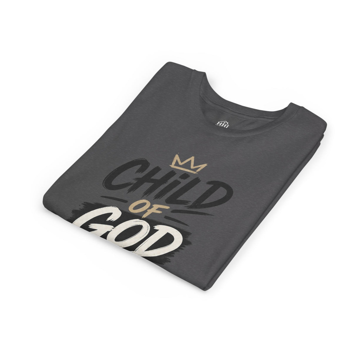 Child of God Youth Tee — Christian Kids Short Sleeve Shirt (faith, baptism, Sunday School)