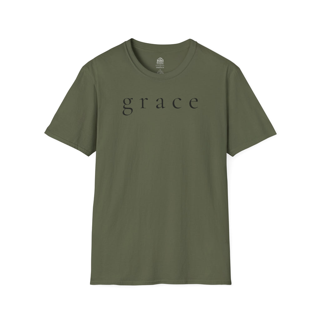 Grace Script T-Shirt — Minimalist Christian Faith Tee