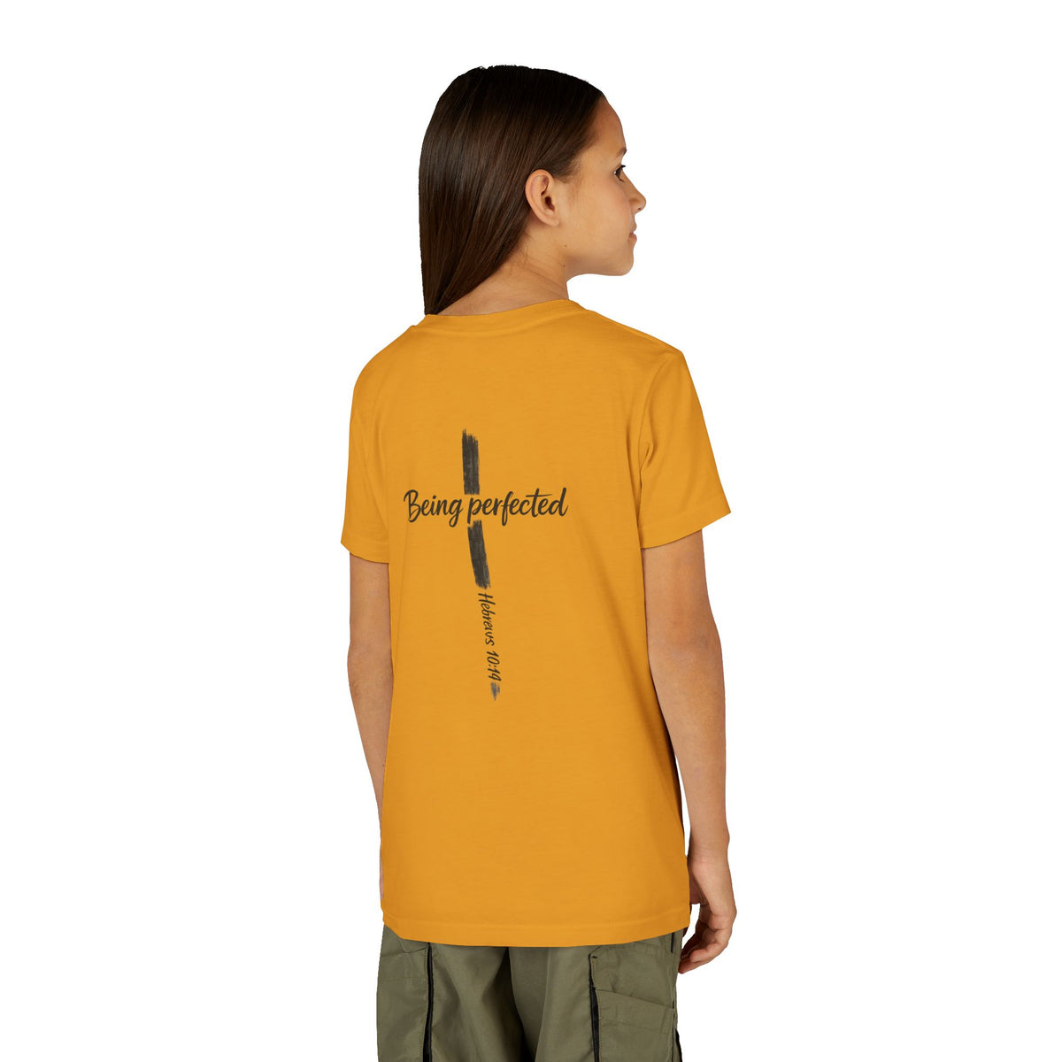 Youth Tee — "Being Perfected" Inspirational Christian T-shirt