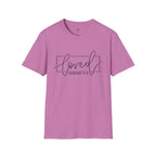 Loved Romans 5:8 Christian T-Shirt | Minimalist Faith Graphic Tee
