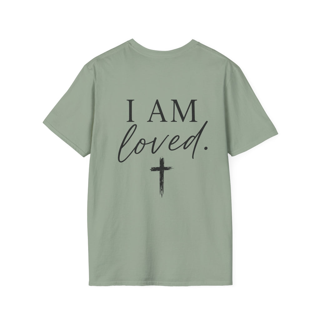 I Am Loved Christian T-Shirt — Inspirational Faith Tee with Cross