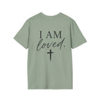 I Am Loved Christian T-Shirt — Inspirational Faith Tee with Cross