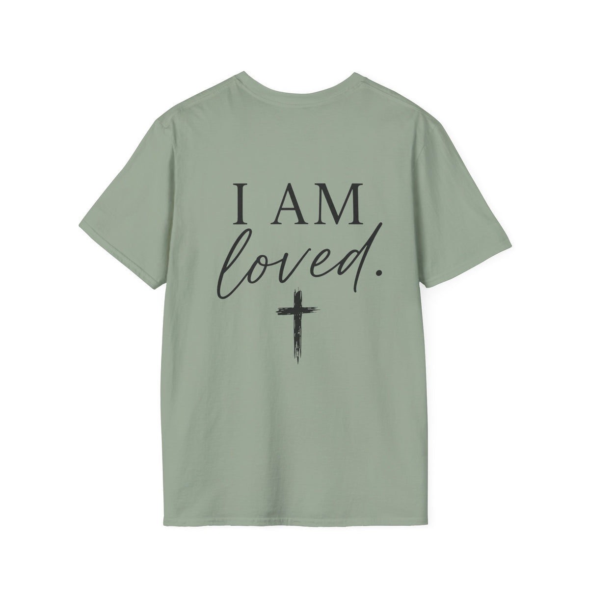 I Am Loved Christian T-Shirt — Inspirational Faith Tee with Cross