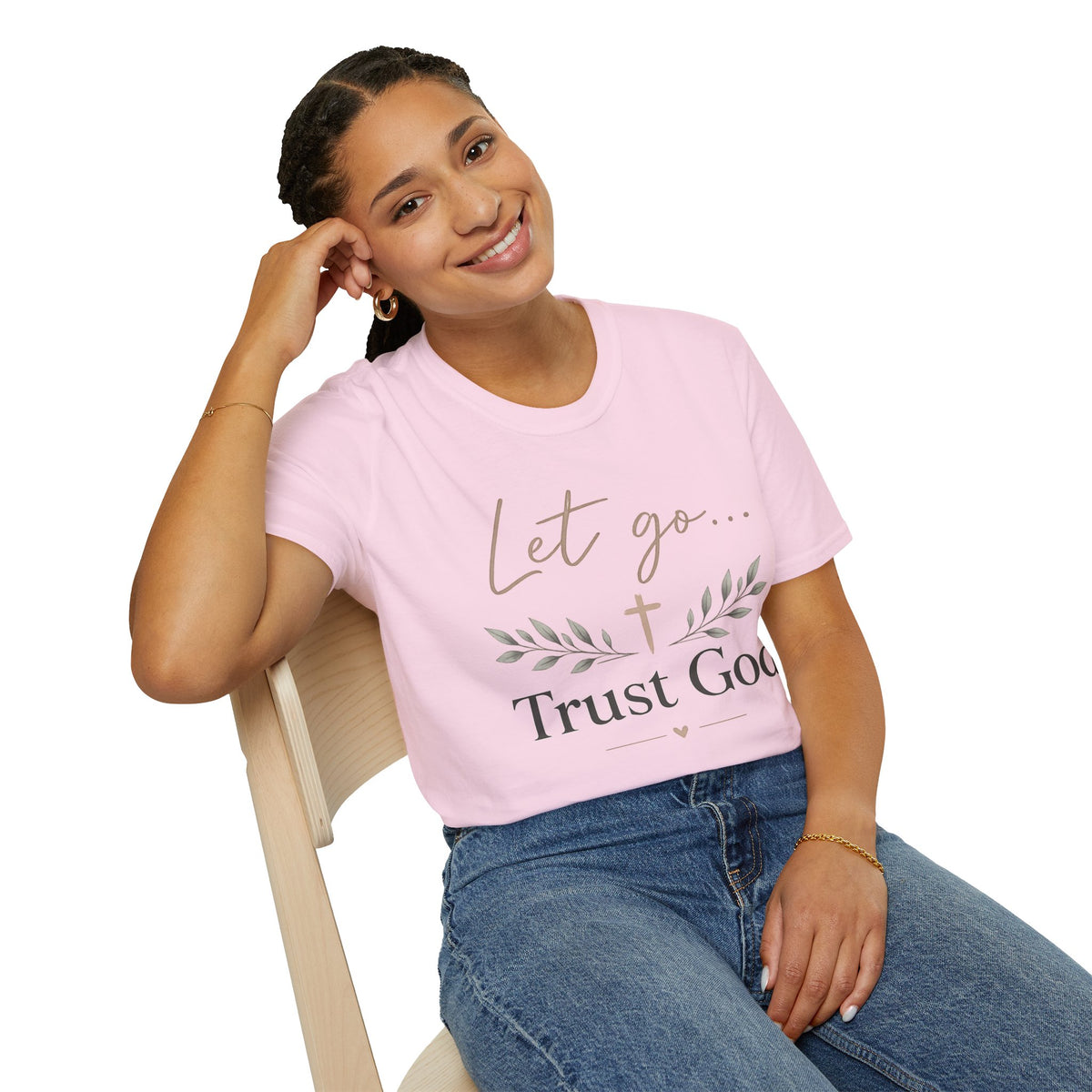 Trust God Christian T-Shirt – "Let Go… Trust God" Inspirational Tee