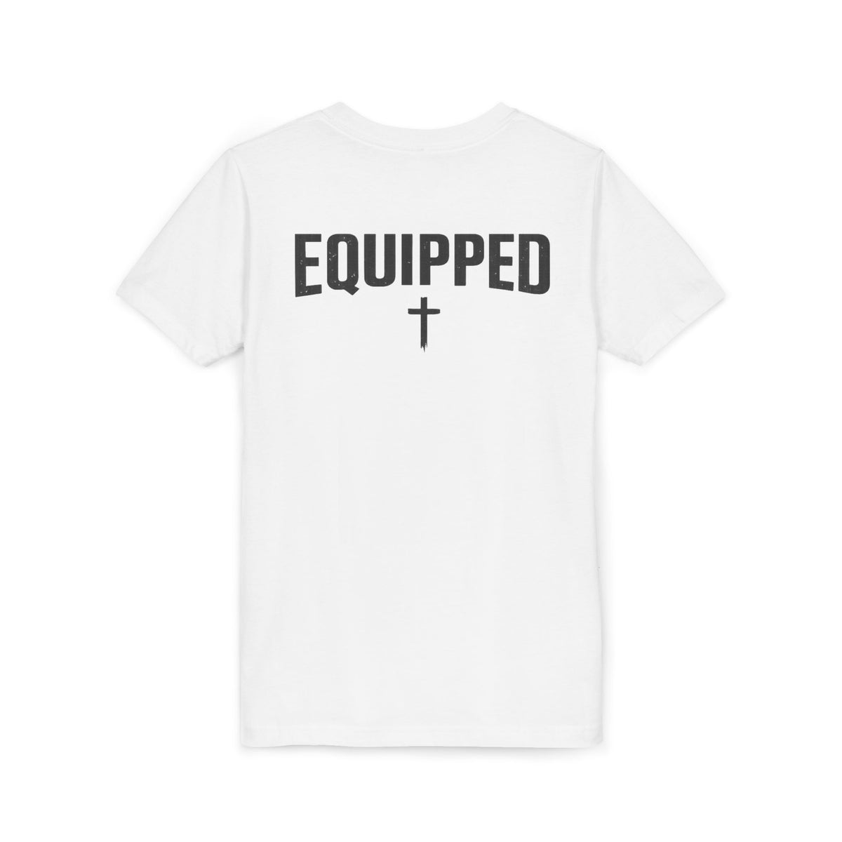 Equipped Youth Tee – Christian Kids T-Shirt with Cross & 2 Timothy 3:17