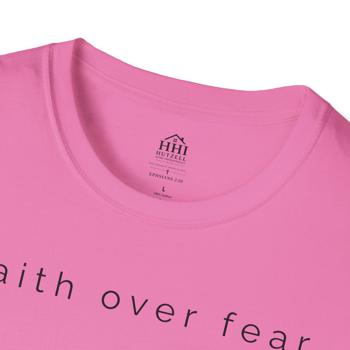 Faith Over Fear T-Shirt — Minimal Christian Inspirational Tee