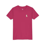 Youth Tee — "Paws and Prayers" Cat Graphic