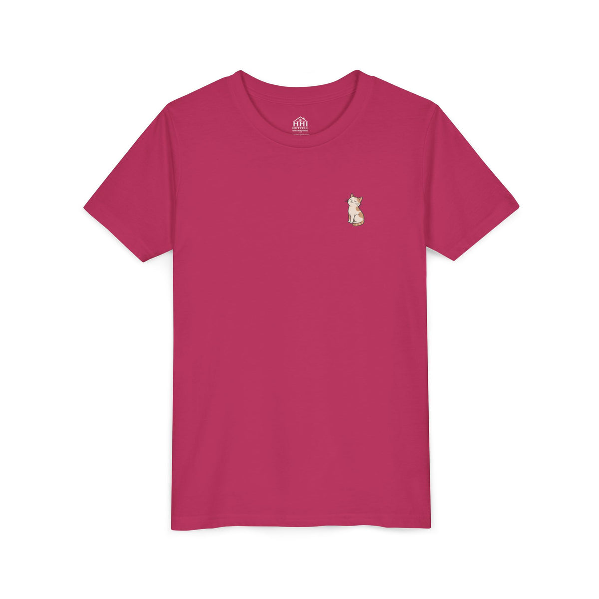 Youth Tee — "Paws and Prayers" Cat Graphic
