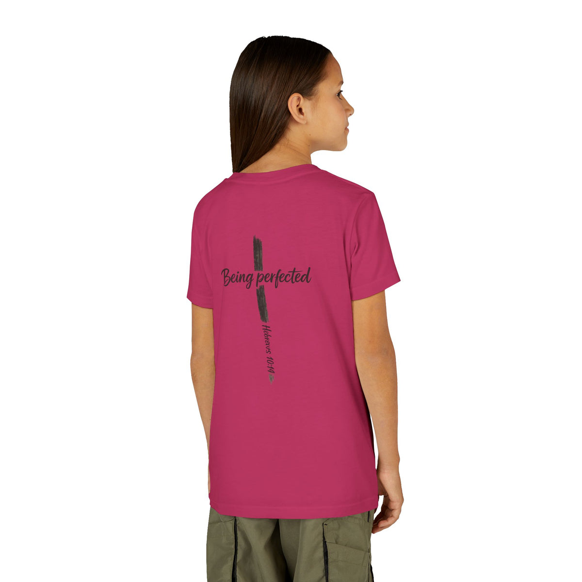 Youth Tee — "Being Perfected" Inspirational Christian T-shirt