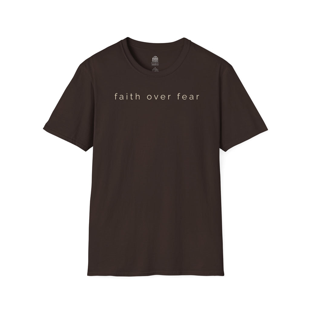 Faith Over Fear T-Shirt — Minimal Christian Inspirational Tee