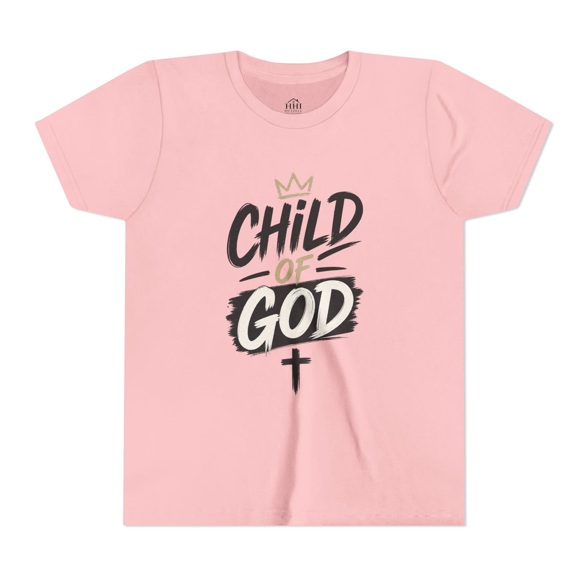 Child of God Youth Tee — Christian Kids Short Sleeve Shirt (faith, baptism, Sunday School)