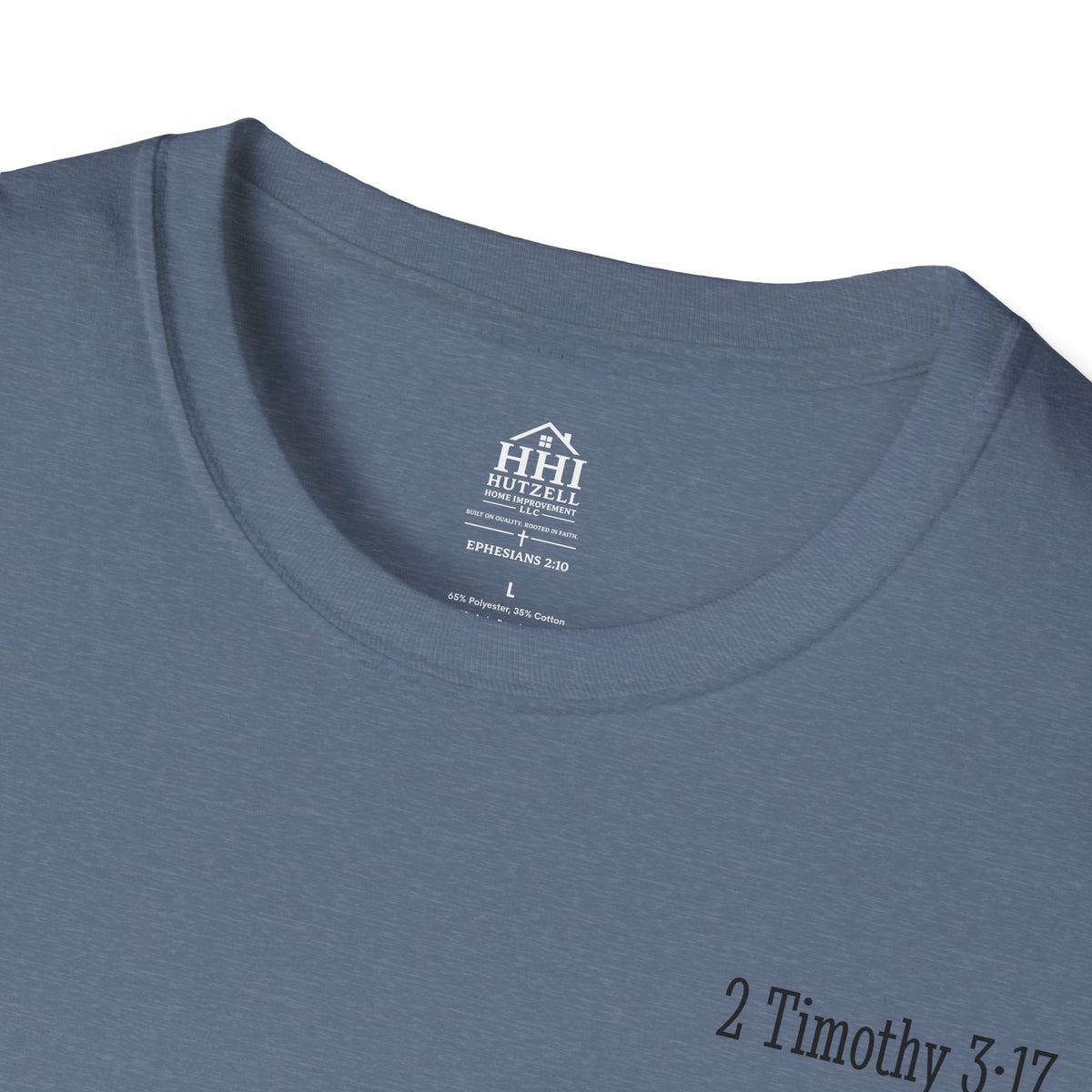 Equipped Cross T-Shirt — Christian Faith Shirt with 'Equipped' Back Print and 2 Timothy 3:17 Chest