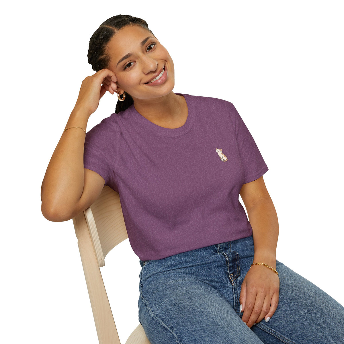 Cat 'Paws and Prayers' T-Shirt — Cute Christian Cat Graphic Tee