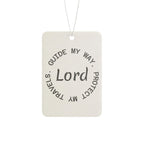 Car Air Freshener — "Lord, Guide My Way, Protect My Travels" Religious Scented Air Freshener
