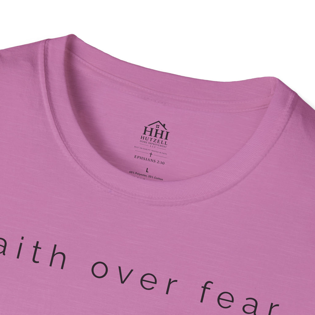 Faith Over Fear T-Shirt — Minimal Christian Inspirational Tee