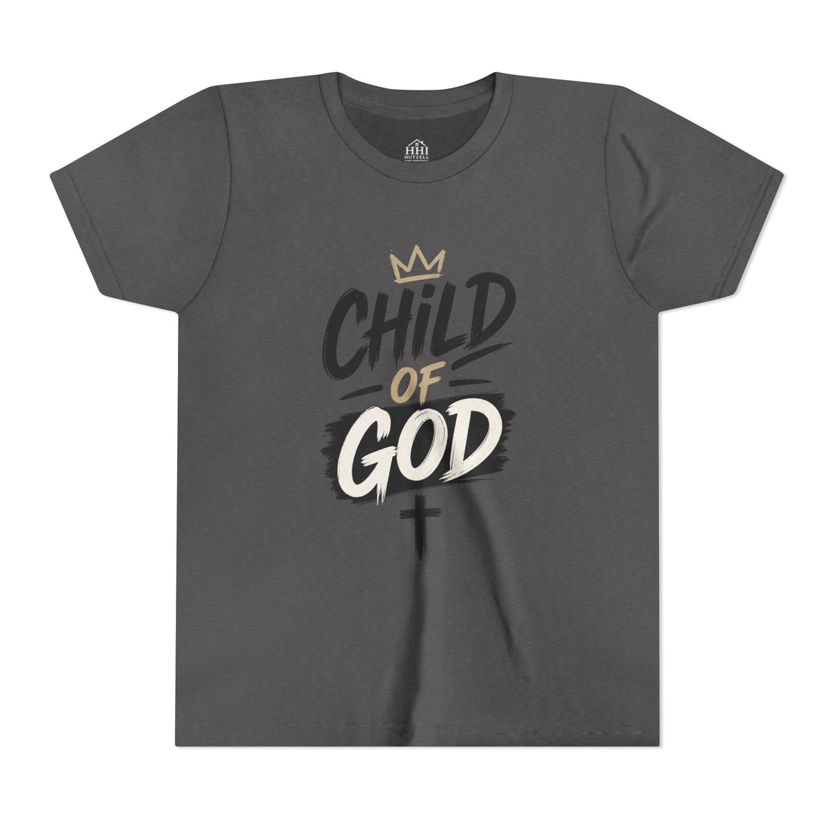 Child of God Youth Tee — Christian Kids Short Sleeve Shirt (faith, baptism, Sunday School)