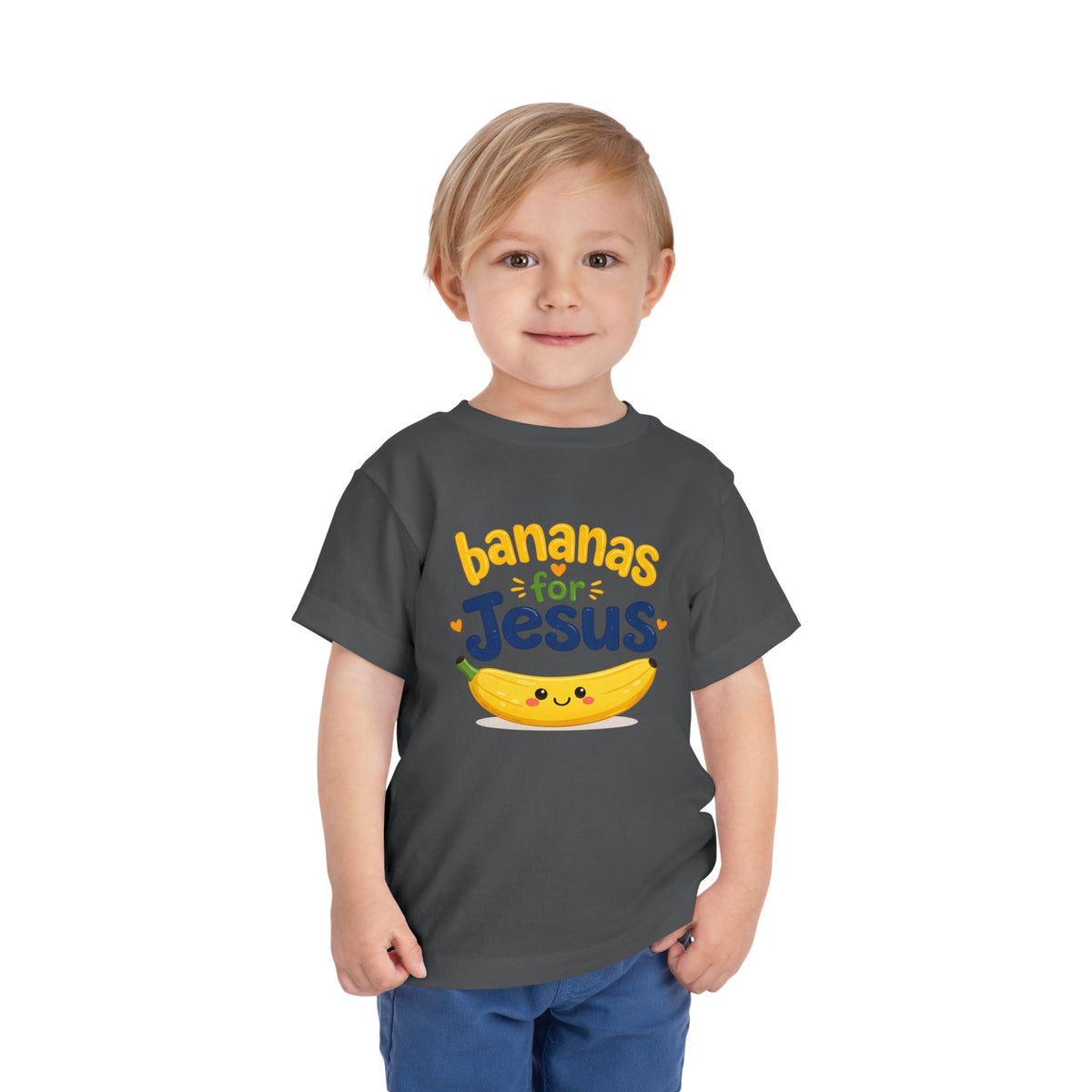 Toddler Tee — "Bananas for Jesus" Cute Christian Banana Kids T‑Shirt