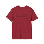 Personalized Mama T-Shirt — 'God is within her, she will not fall' Psalm 46:5 Christian Mom Tee