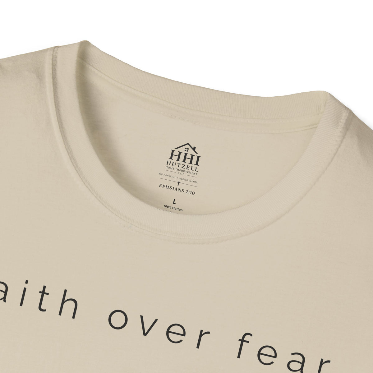 Faith Over Fear T-Shirt — Minimal Christian Inspirational Tee