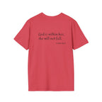 Personalized Mama T-Shirt — 'God is within her, she will not fall' Psalm 46:5 Christian Mom Tee