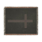 PERSONALIZABLE Woven Blanket —  Keep the cross or use your own image!