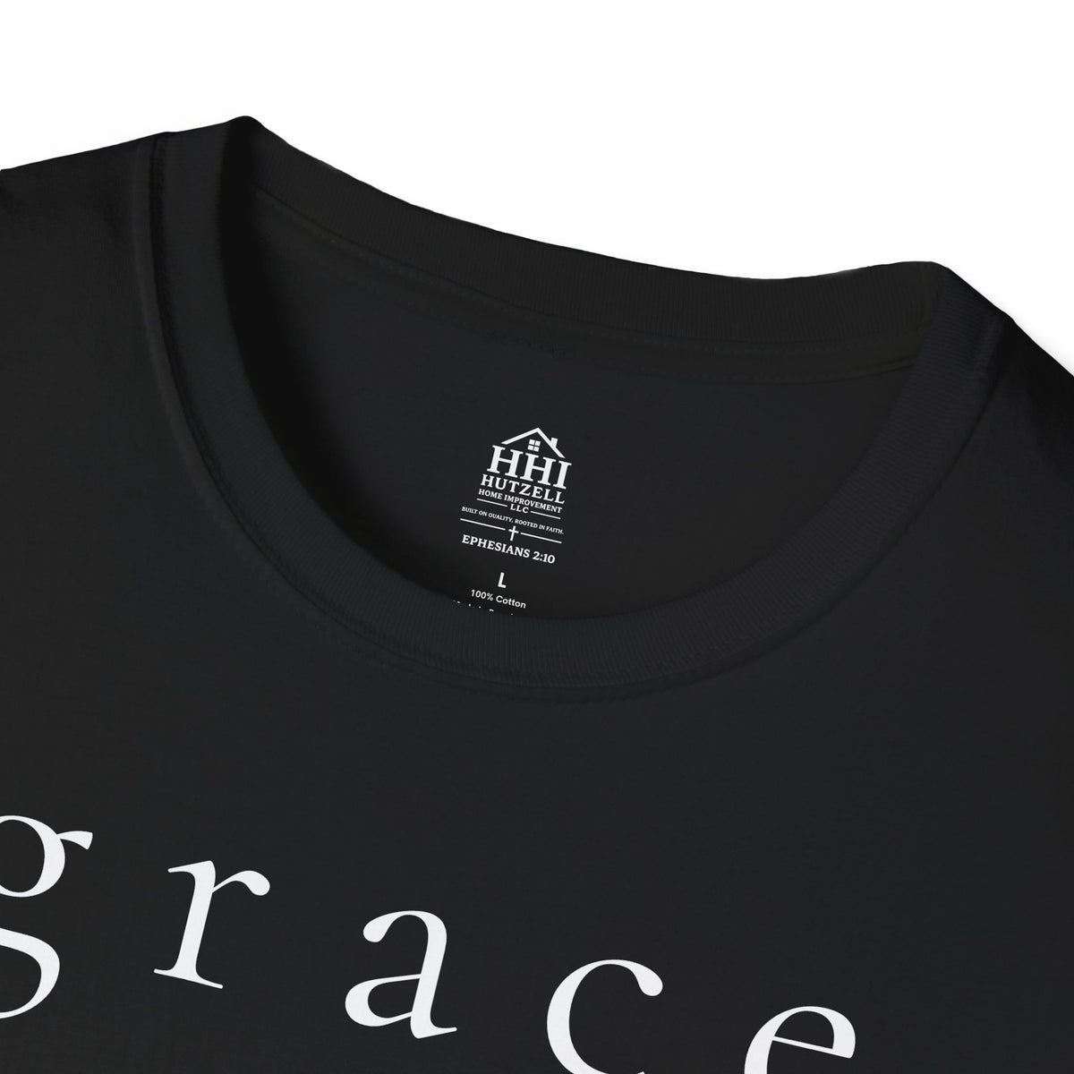 Grace Script T-Shirt — Minimalist Christian Faith Tee