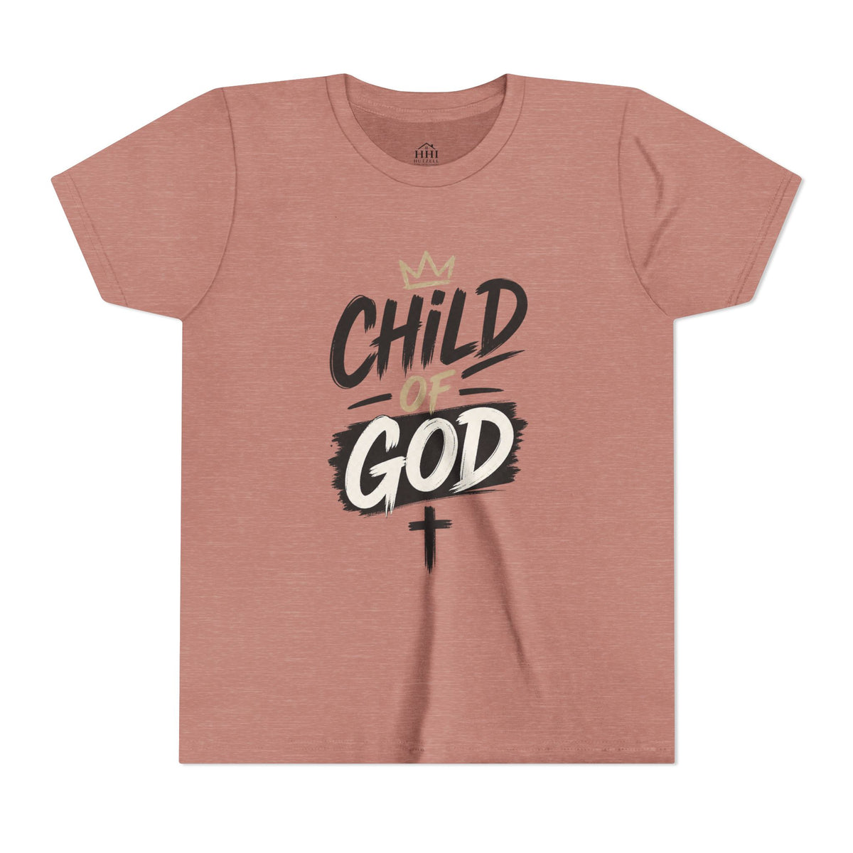 Child of God Youth Tee — Christian Kids Short Sleeve Shirt (faith, baptism, Sunday School)