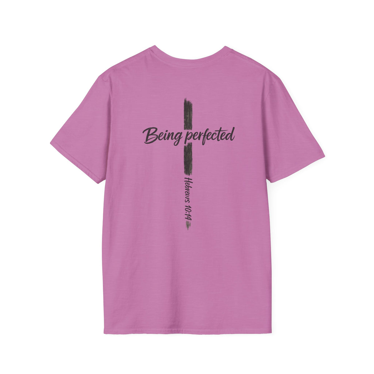 Being perfected T-Shirt — Inspirational Christian Cross Tee (Hebrews 10:14)