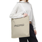 Mama Tote Bag — "God is within her; She will not fall" Script Canvas Tote