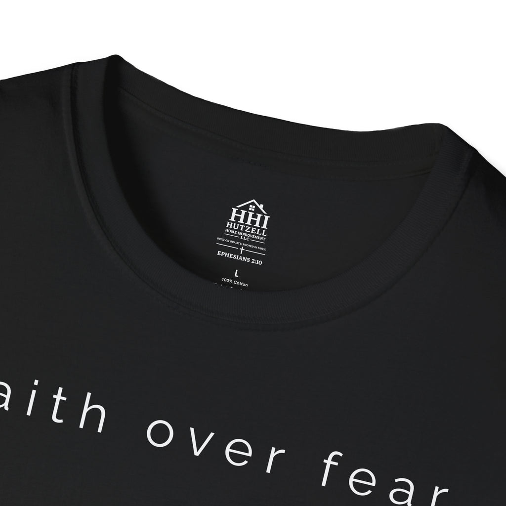Faith Over Fear T-Shirt — Minimal Christian Inspirational Tee