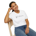 Grace Script T-Shirt — Minimalist Christian Faith Tee