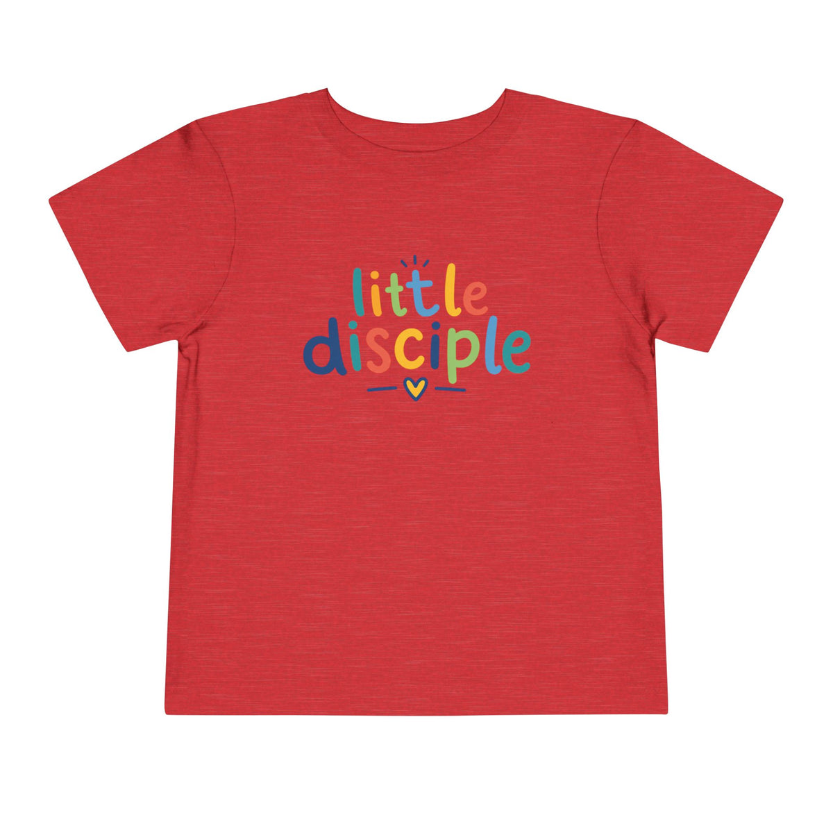 Toddler Tee — "Little Disciple" Colorful Christian Kids Shirt