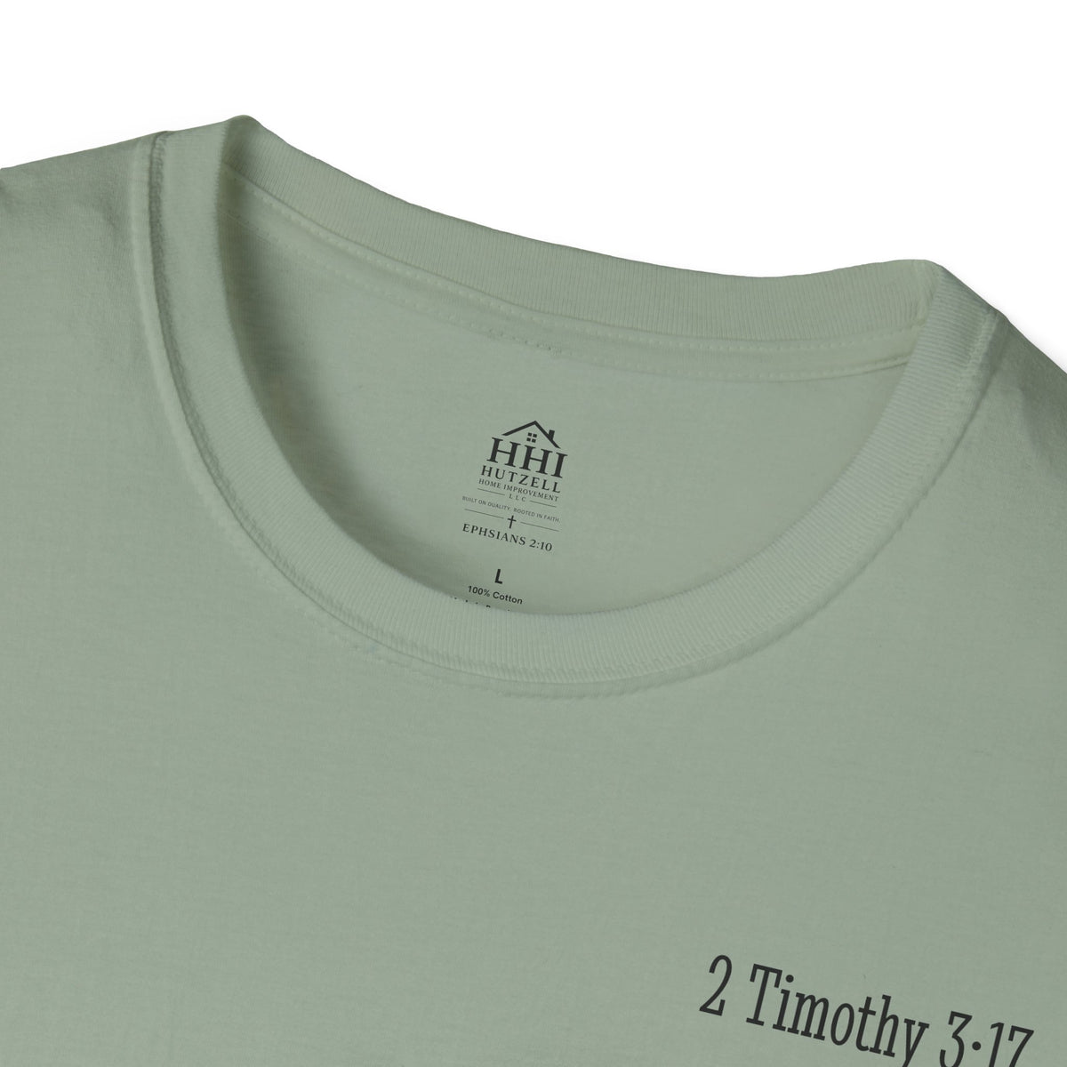 Equipped Cross T-Shirt — Christian Faith Shirt with 'Equipped' Back Print and 2 Timothy 3:17 Chest