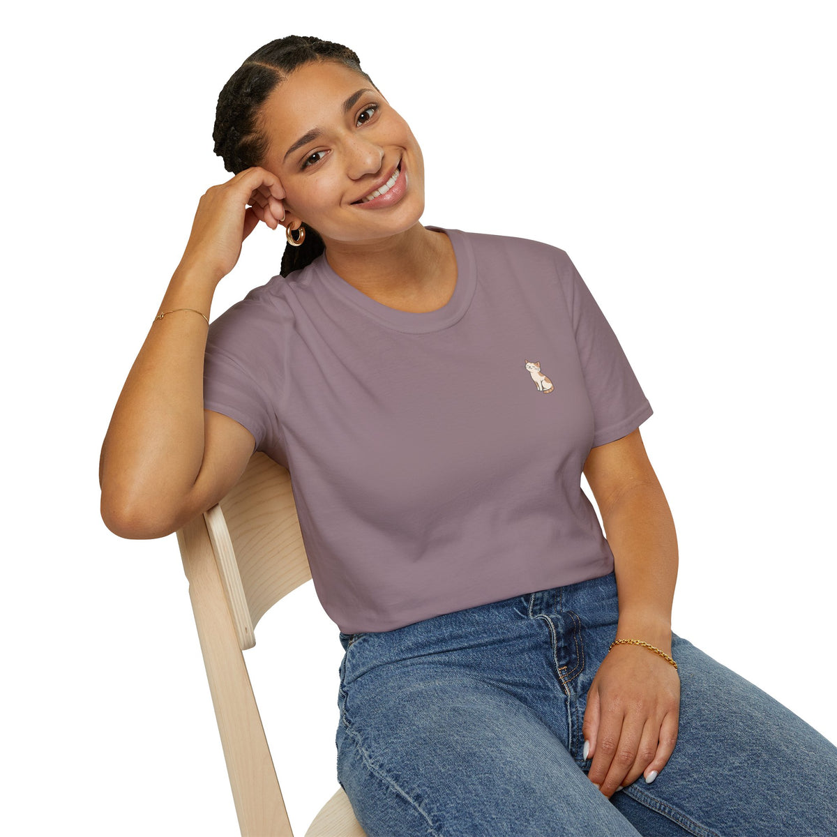 Cat 'Paws and Prayers' T-Shirt — Cute Christian Cat Graphic Tee
