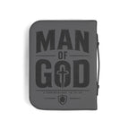 Man of God Zippered Bible Cover — Men’s Christian Bible Case with Cross Design (1 Corinthians 16:13-14)