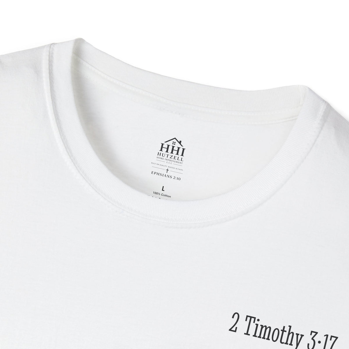 Equipped Cross T-Shirt — Christian Faith Shirt with 'Equipped' Back Print and 2 Timothy 3:17 Chest