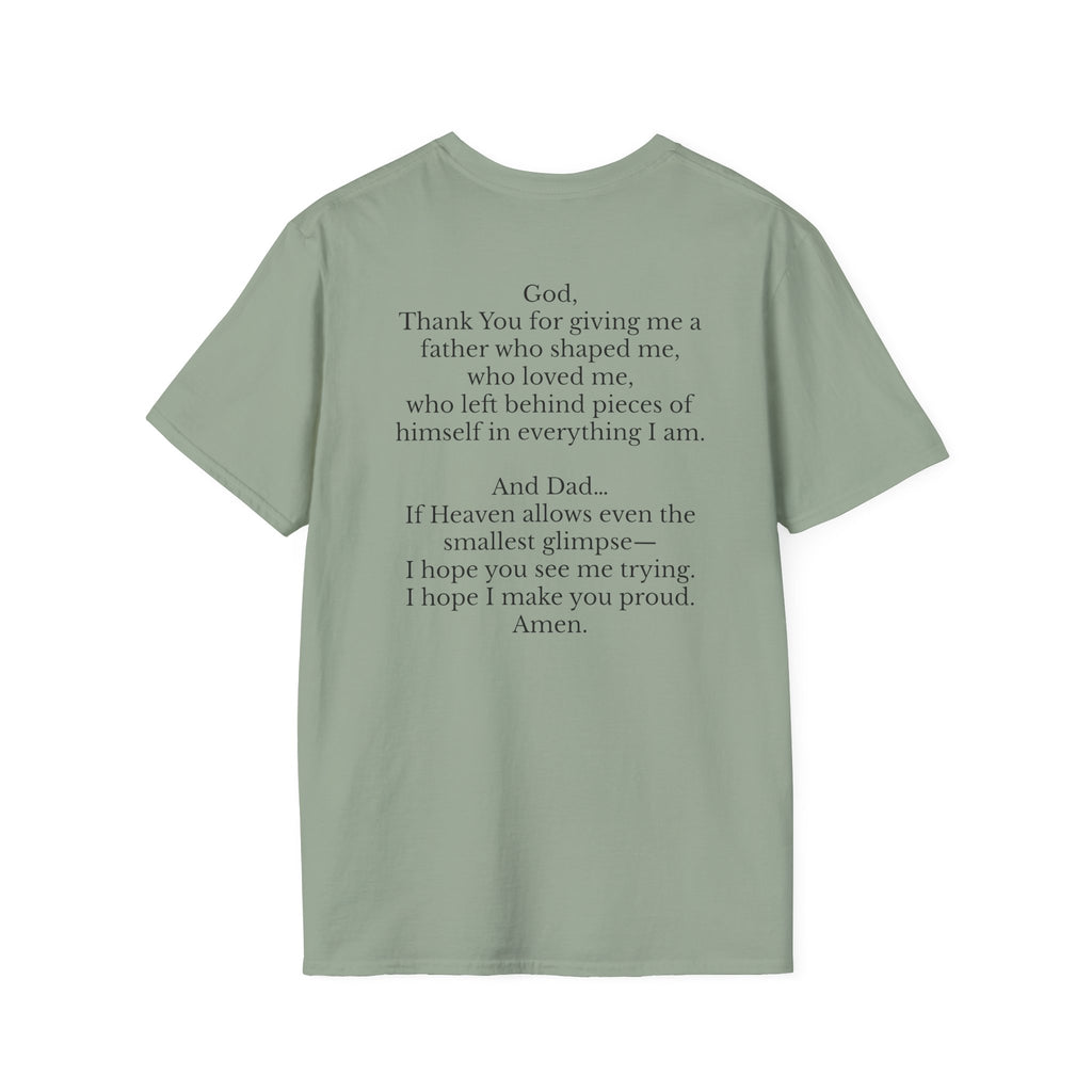 Memorial Prayer T-Shirt — 'God, Thank You for Giving Me a Father' Tribute Tee