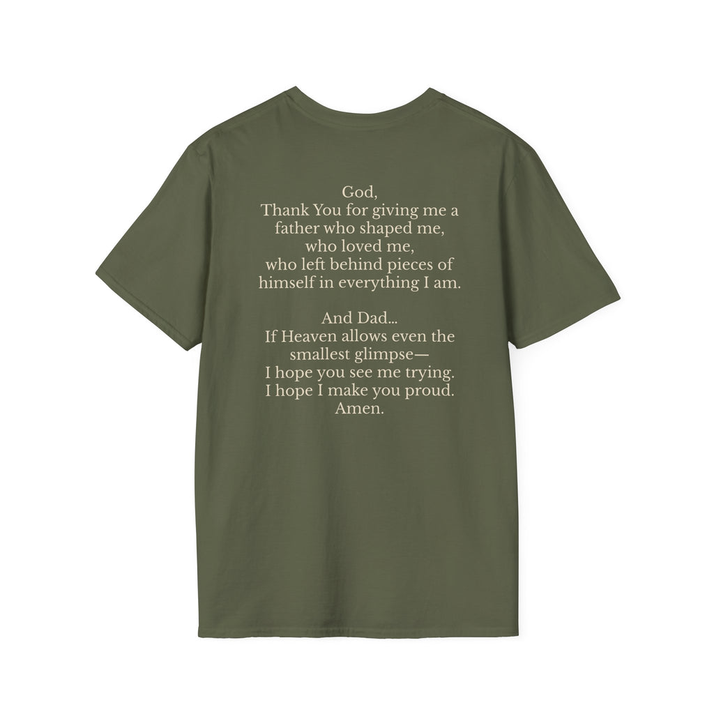 Memorial Prayer T-Shirt — 'God, Thank You for Giving Me a Father' Tribute Tee