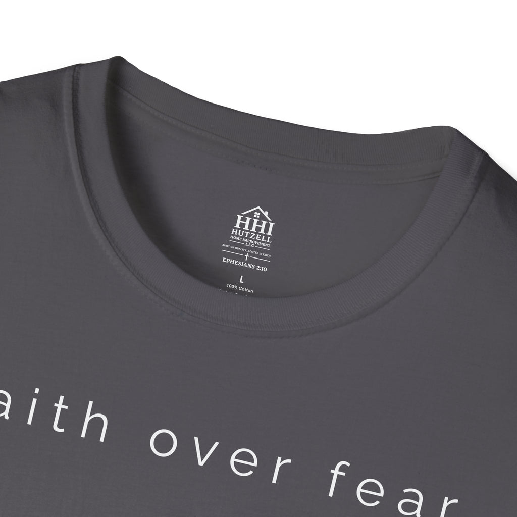 Faith Over Fear T-Shirt — Minimal Christian Inspirational Tee