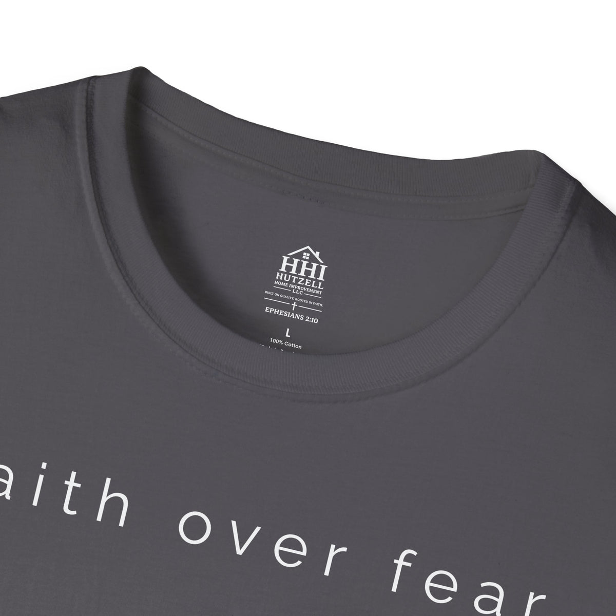Faith Over Fear T-Shirt — Minimal Christian Inspirational Tee