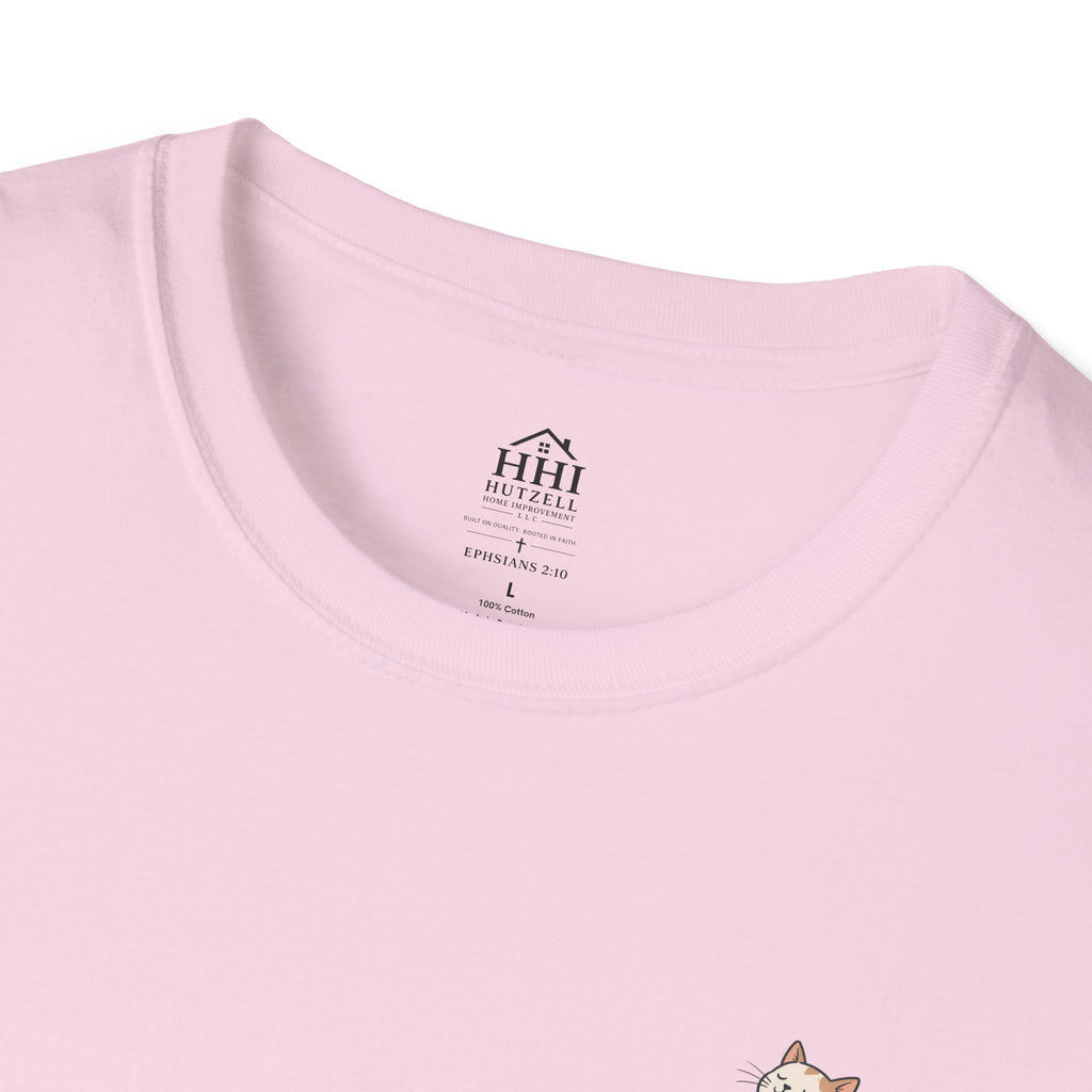 Cat 'Paws and Prayers' T-Shirt — Cute Christian Cat Graphic Tee