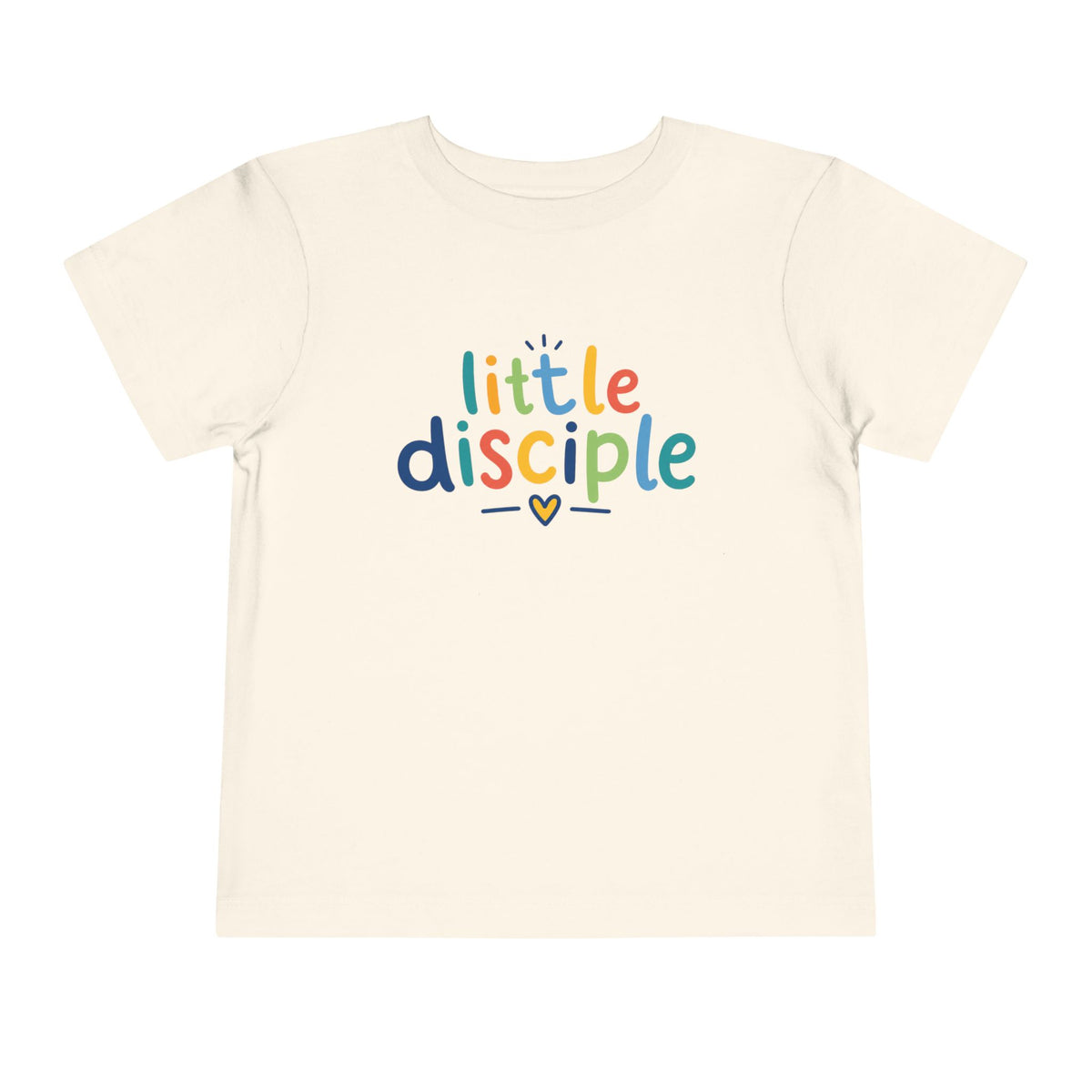 Toddler Tee — "Little Disciple" Colorful Christian Kids Shirt