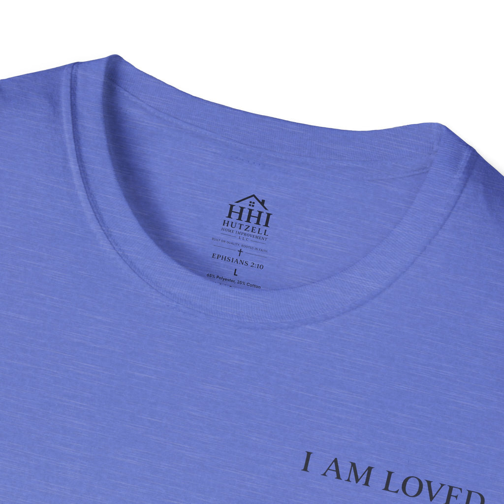 I Am Loved Christian T-Shirt — Inspirational Faith Tee with Cross