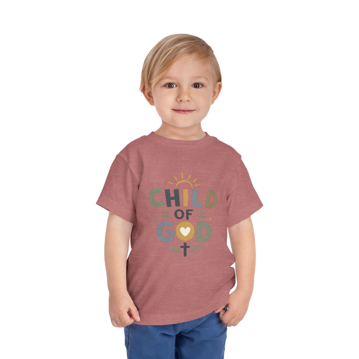 Child of God Toddler Tee — Cute Faith-Based Baby Shirt