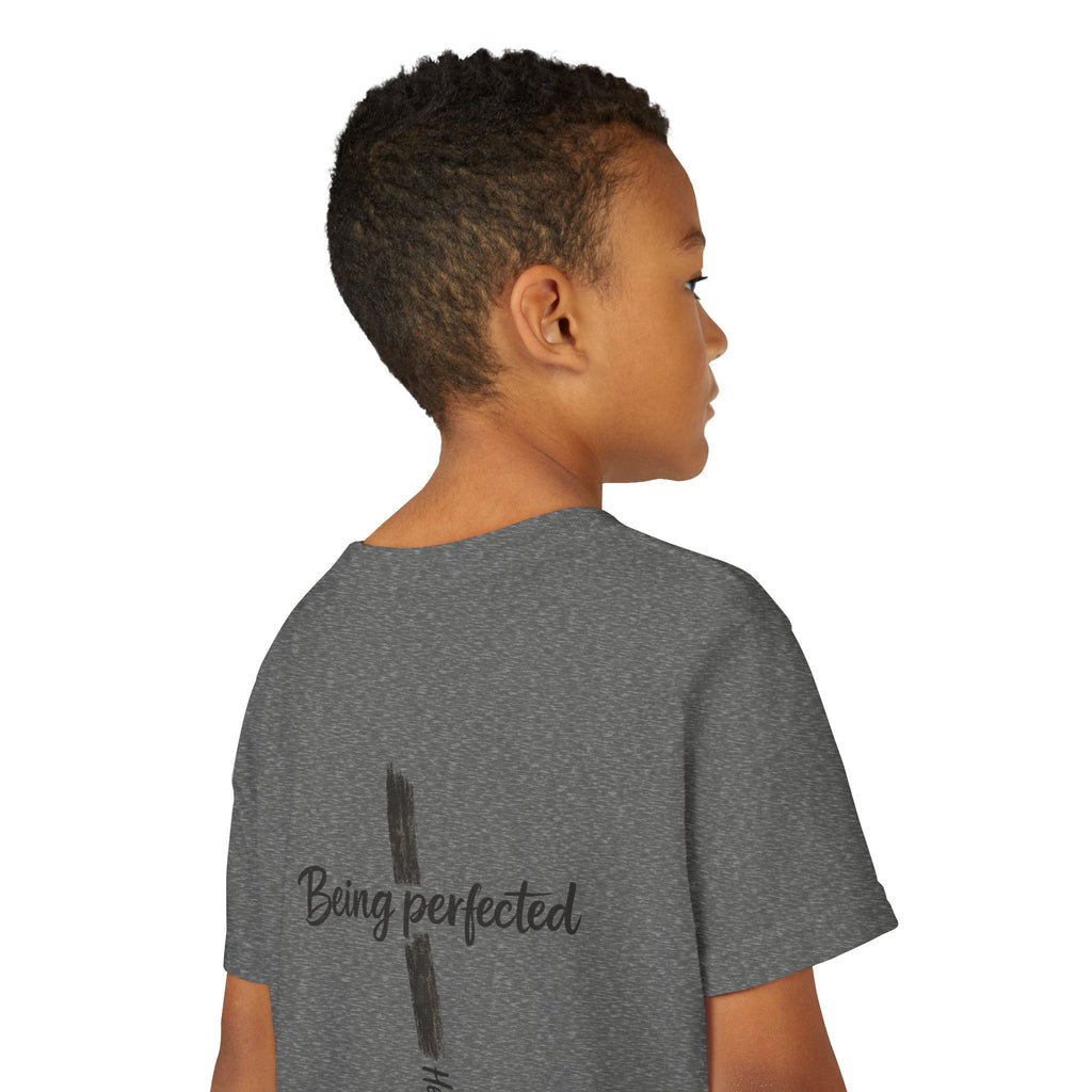 Youth Tee — "Being Perfected" Inspirational Christian T-shirt